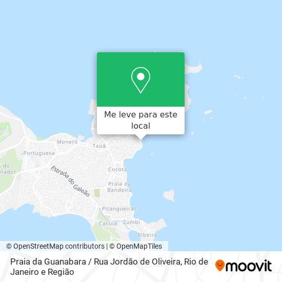 Praia da Guanabara / Rua Jordão de Oliveira mapa