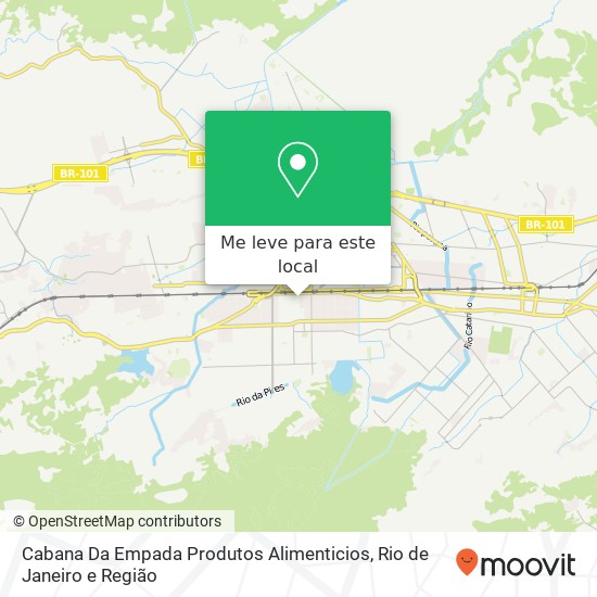 Cabana Da Empada Produtos Alimenticios mapa