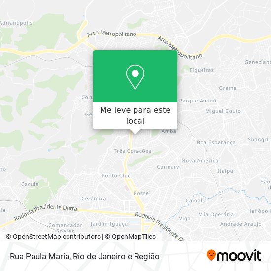 Rua Paula Maria mapa