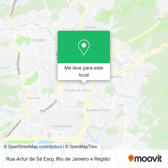 Rua Artur de Sá Earp mapa