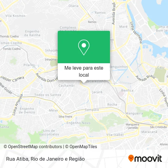 Rua Atiba mapa