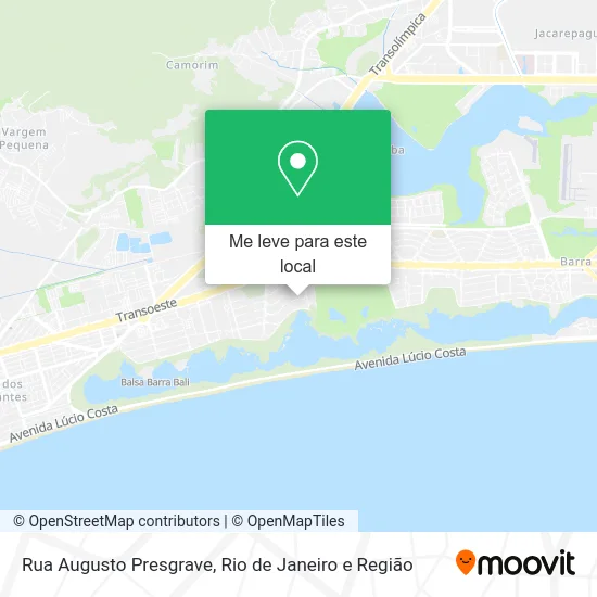 Rua Augusto Presgrave mapa