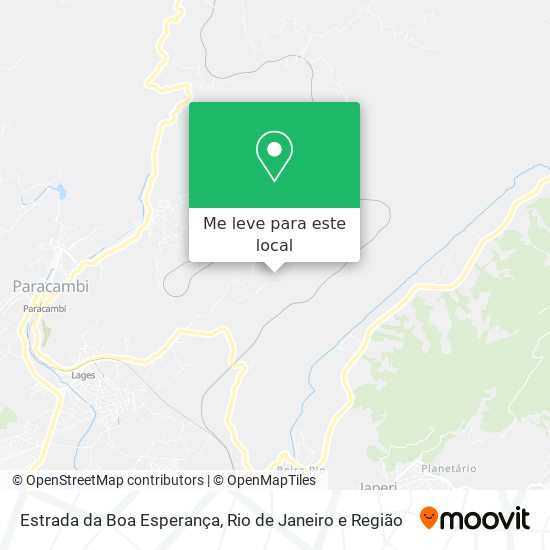 Estrada da Boa Esperança mapa