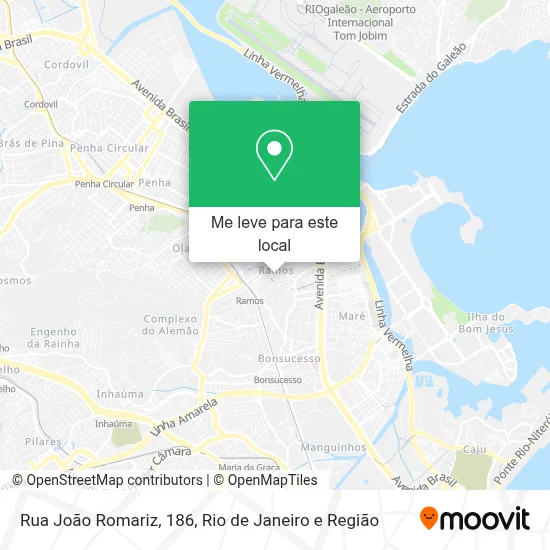 Rua João Romariz, 186 mapa