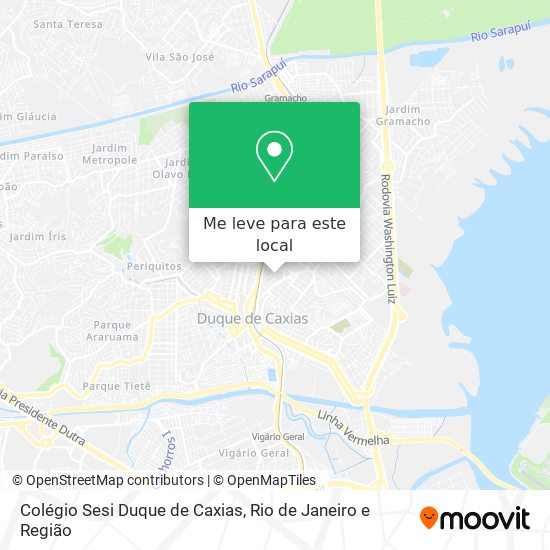 Colégio Sesi Duque de Caxias mapa