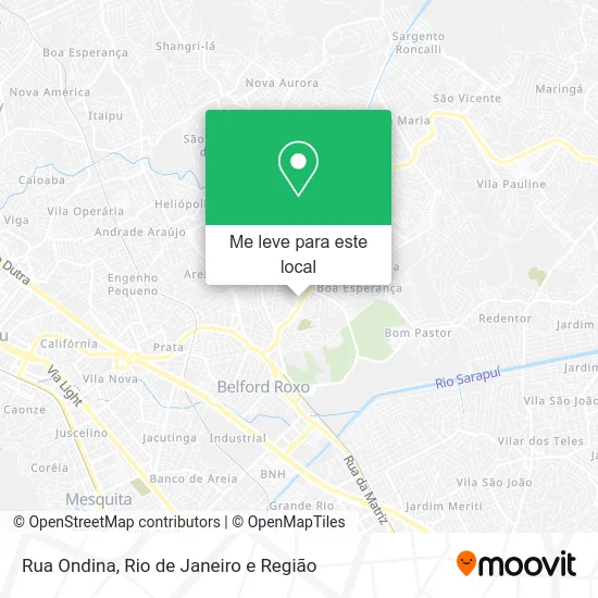 Rua Ondina mapa