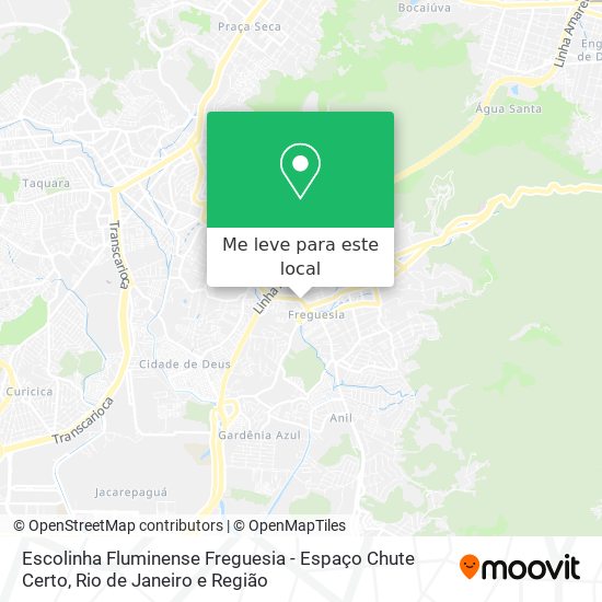 Escolinha Fluminense Freguesia - Espaço Chute Certo mapa