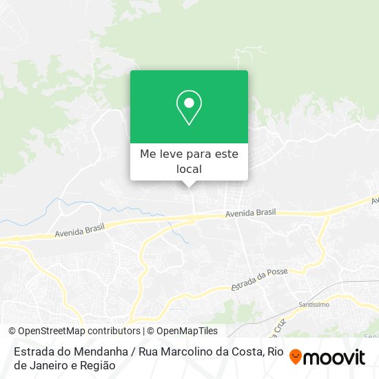 Estrada do Mendanha / Rua Marcolino da Costa mapa