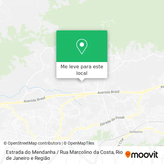 Estrada do Mendanha / Rua Marcolino da Costa mapa