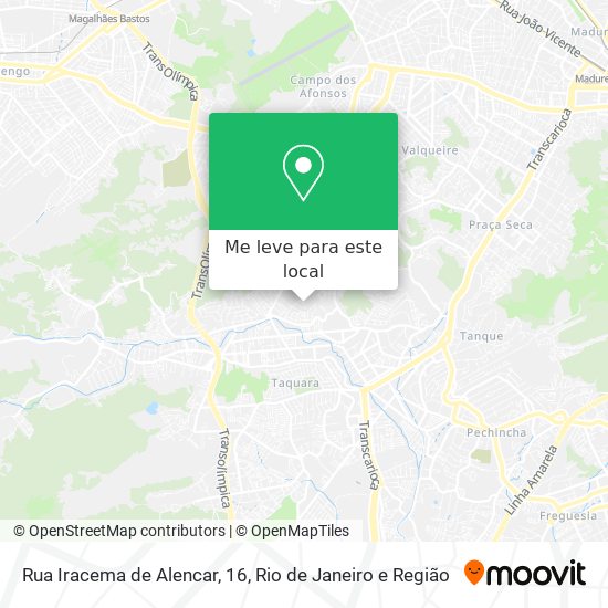 Rua Iracema de Alencar, 16 mapa