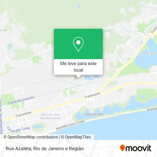 Rua Azaléia mapa