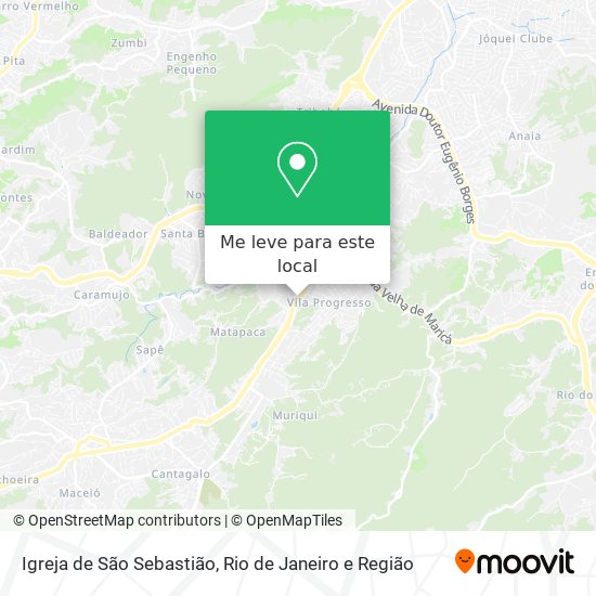 Igreja de São Sebastião mapa