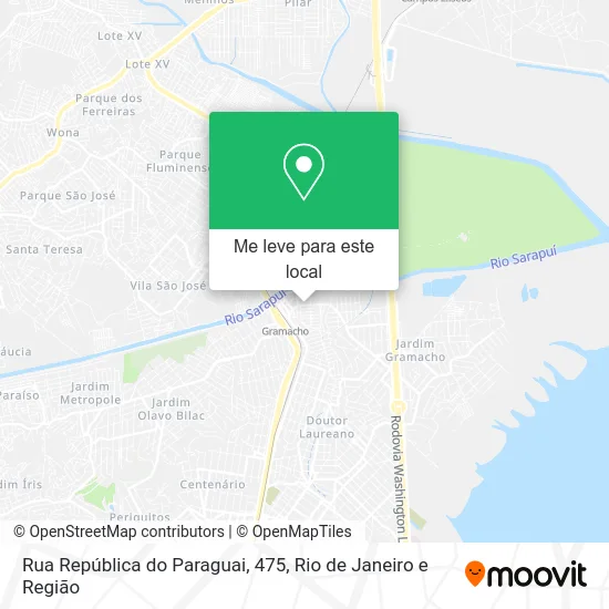 Rua República do Paraguai, 475 mapa