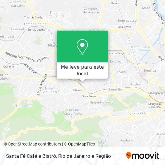 Santa Fé Café e Bistrô mapa