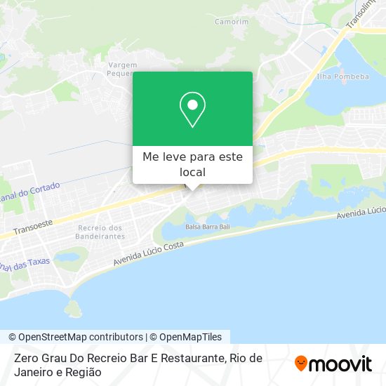 Zero Grau Do Recreio Bar E Restaurante mapa