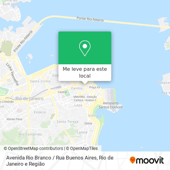 Avenida Rio Branco / Rua Buenos Aires mapa