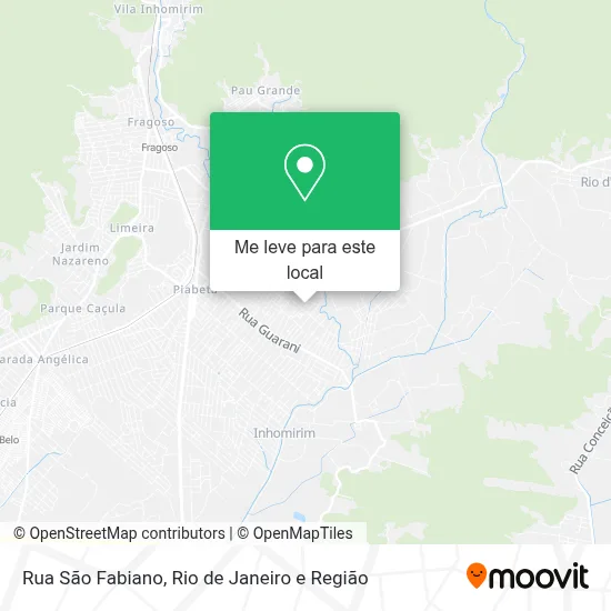 Rua São Fabiano mapa