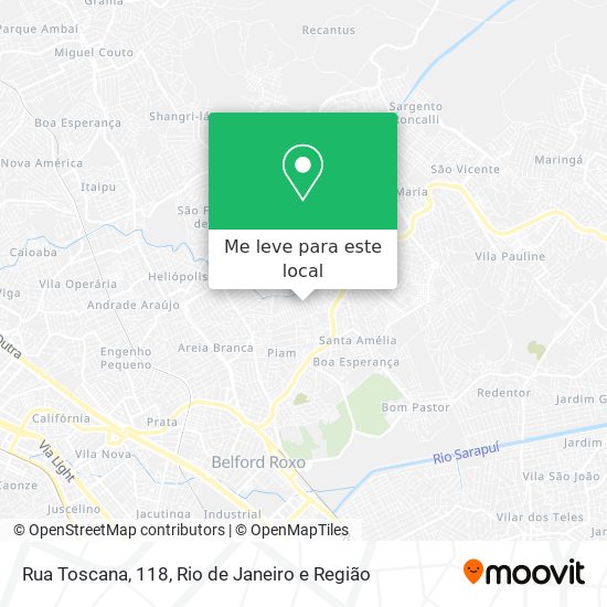 Rua Toscana, 118 mapa