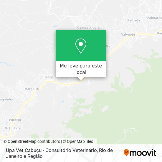 Upa Vet Cabuçu - Consultório Veterinário mapa