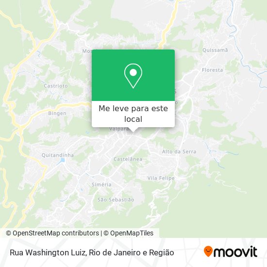 Rua Washington Luiz mapa