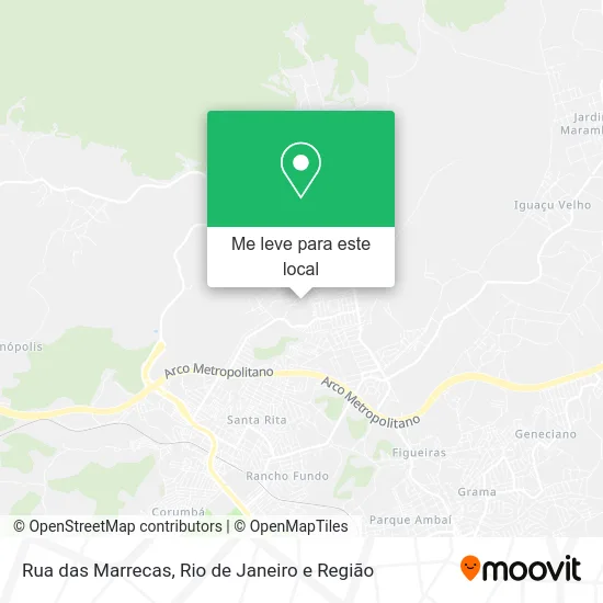 Rua das Marrecas mapa