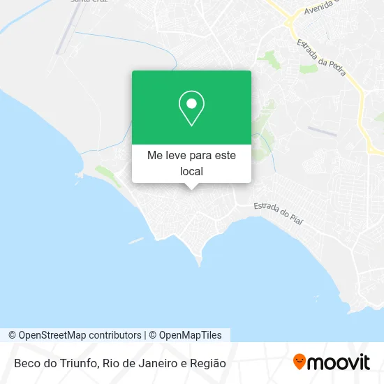 Beco do Triunfo mapa