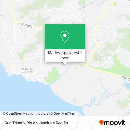 Rua Triunfo mapa