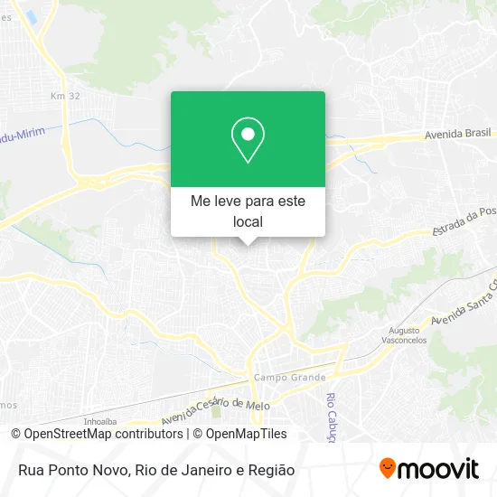 Rua Ponto Novo mapa