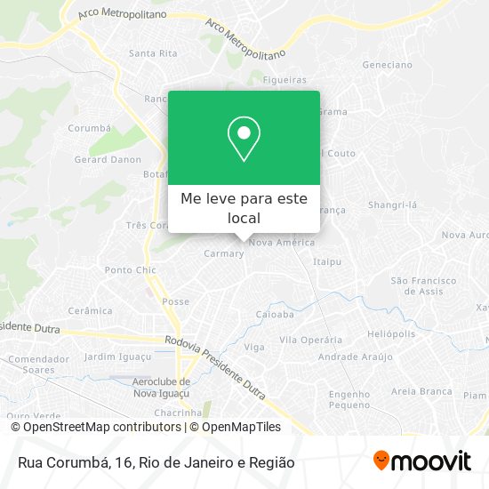 Rua Corumbá, 16 mapa