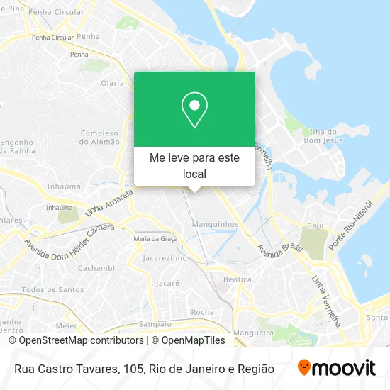 Rua Castro Tavares, 105 mapa