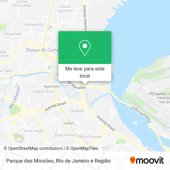 Parque das Missões mapa