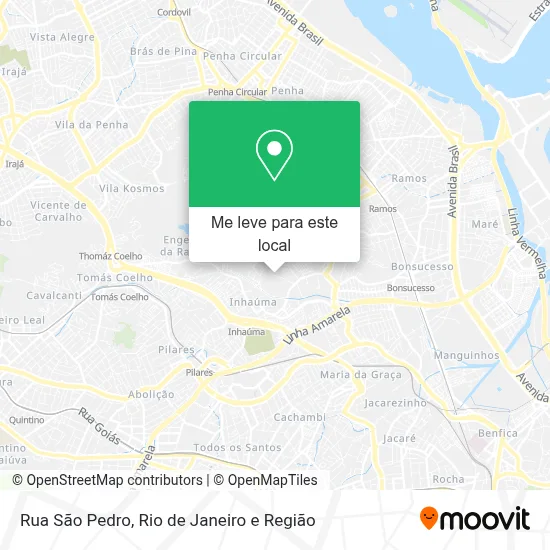 Rua São Pedro mapa