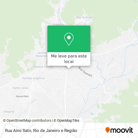 Rua Aino Sato mapa