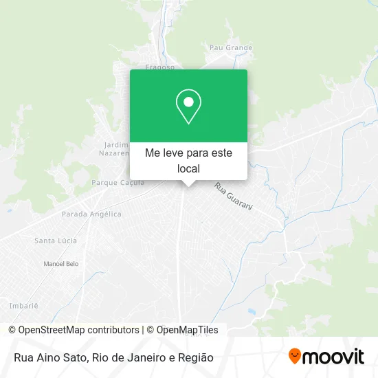 Rua Aino Sato mapa