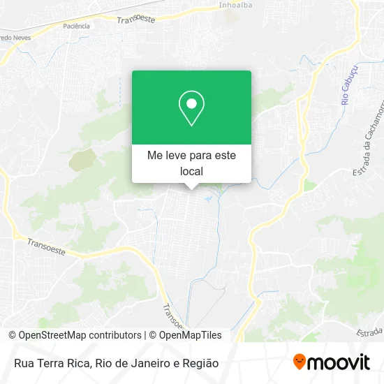 Rua Terra Rica mapa