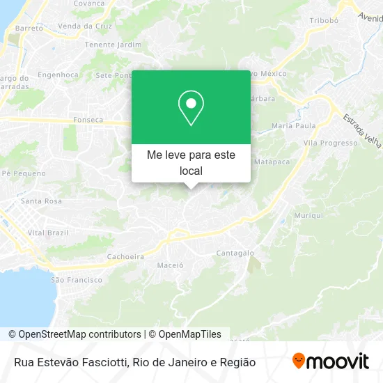 Rua Estevão Fasciotti mapa