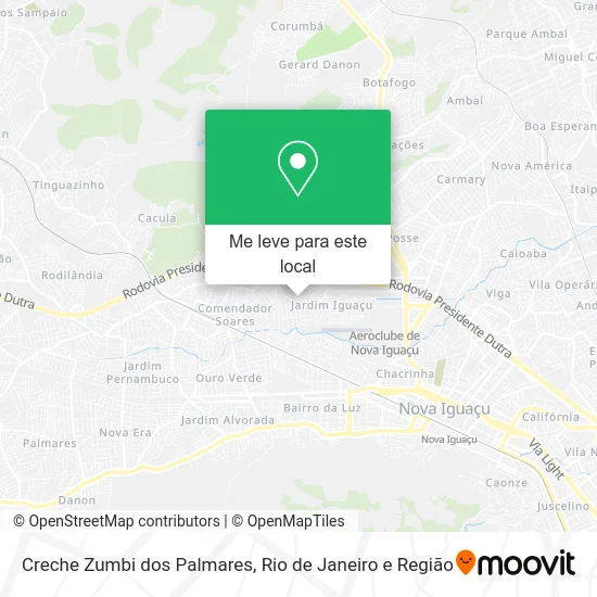 Creche Zumbi dos Palmares mapa