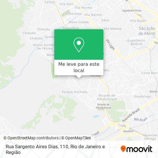 Rua Sargento Aires Dias, 110 mapa