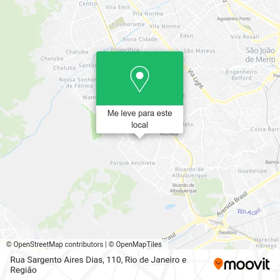 Rua Sargento Aires Dias, 110 mapa