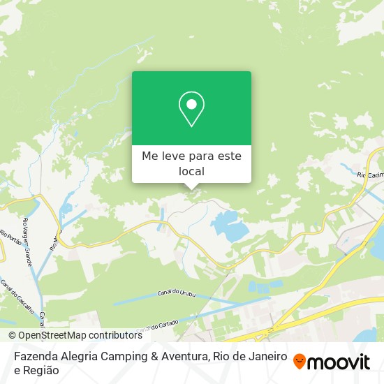 Fazenda Alegria Camping & Aventura mapa