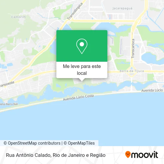 Rua Antônio Calado mapa