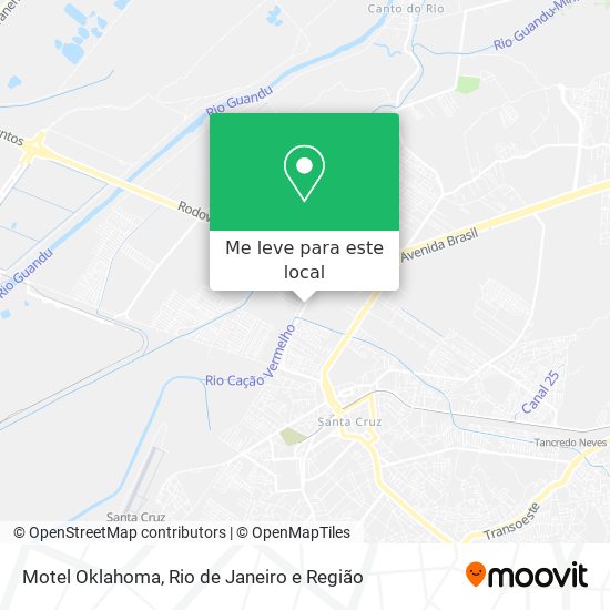 Motel Oklahoma mapa