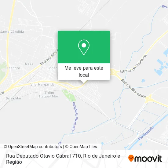 Rua Deputado Otavio Cabral 710 mapa