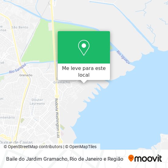 Baile do Jardim Gramacho mapa