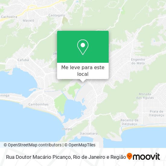 Rua Doutor Macário Picanço mapa