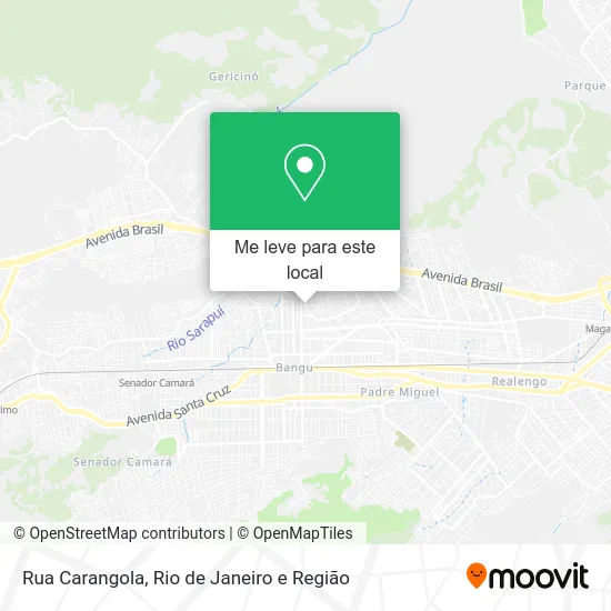 Rua Carangola mapa