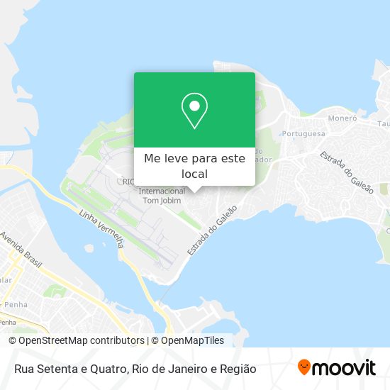 Rua Setenta e Quatro mapa