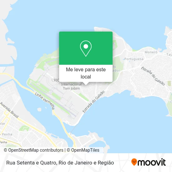 Rua Setenta e Quatro mapa