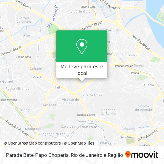 Parada Bate-Papo Choperia mapa