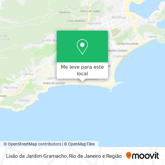 Lixão de Jardim Gramacho mapa